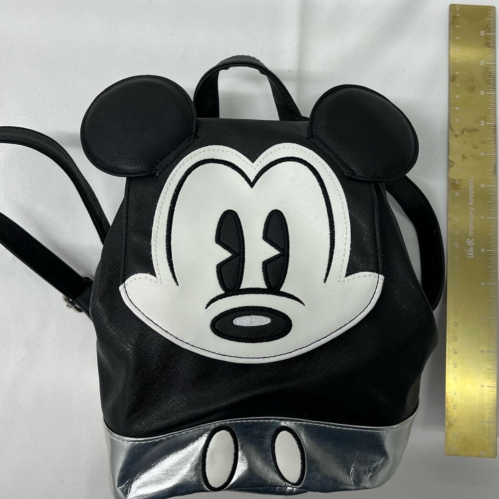 Mickey Mouse Backpack - Black and Silver